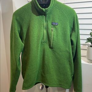 JA7004- Patagonia Men’s Full-Zip Fleece Jacket – Green – Size M